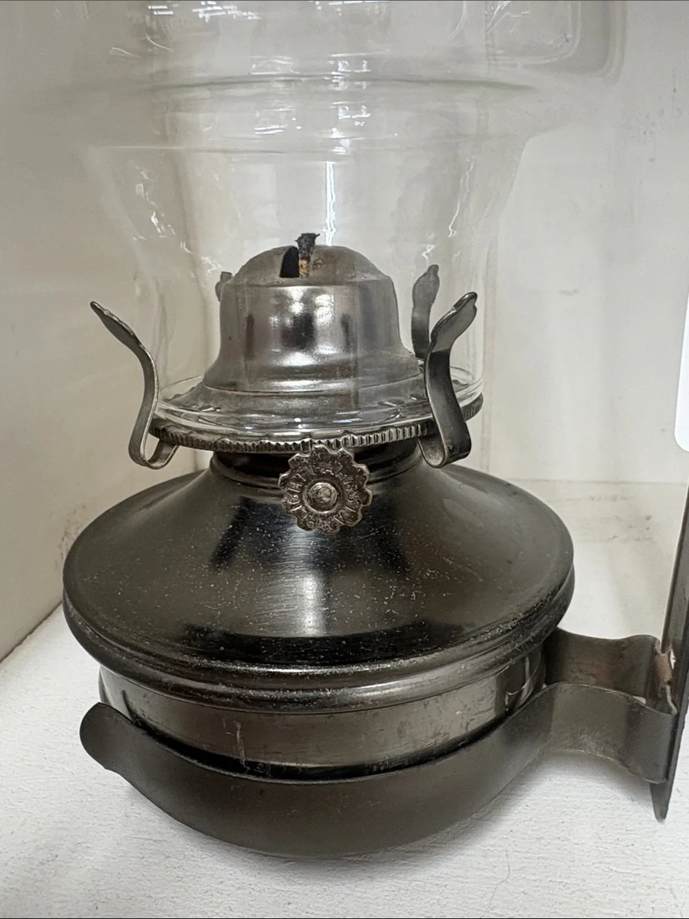 Pair of Black Vintage-Style Oil Lantern Wall Sconces